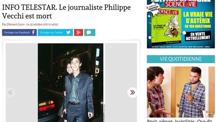 Le journaliste de Canal + Philippe Vecchi est mort