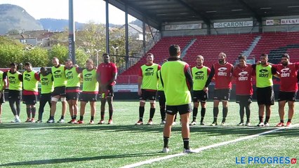 Rugby US Oyonnax : moment patriotique autour d'Anthony Fuertes