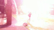 La foudre tombe a côté d'un enfant (Argentine)