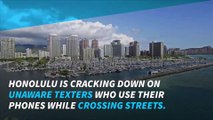 Look up! Honolulu bans texting while crossing the street