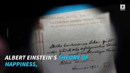 Einstein’s theory of happiness sells for $1.56 million at auction