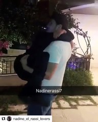 لحظات رومانسية تجمع نادين الراسي بابنها