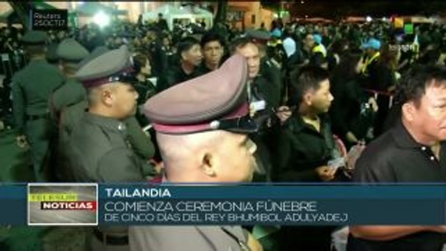 Comienza en Tailandia funeral del rey Bhumibol Adulyadej