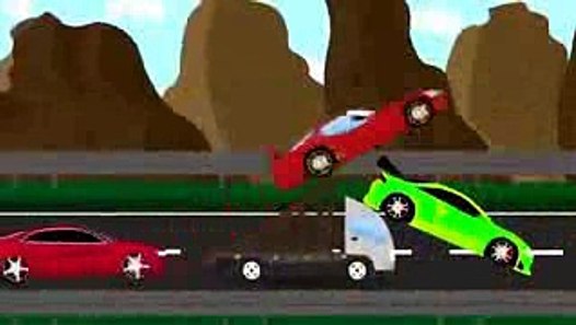Animasi Kartun Anak Mobil Balap Lagi Balapan Seru Banget 