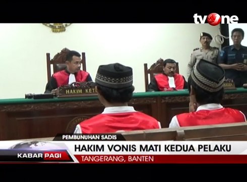 Hakim Vonis Mati Pelaku Pembunuhan Sadis dengan Cangkul