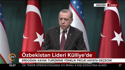 Özbekistan lideri Külliye'de