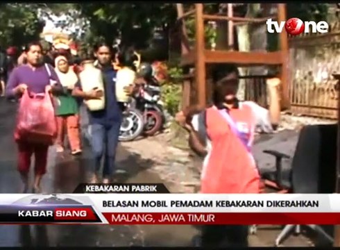 Kebakaran Pabrik Plastik di Malang, Enam Rumah Ikut Terbakar