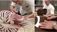 Quando a arte de trabalhar o chocolate chega ao nível máximo de criatividade e talento... BRUTAL!