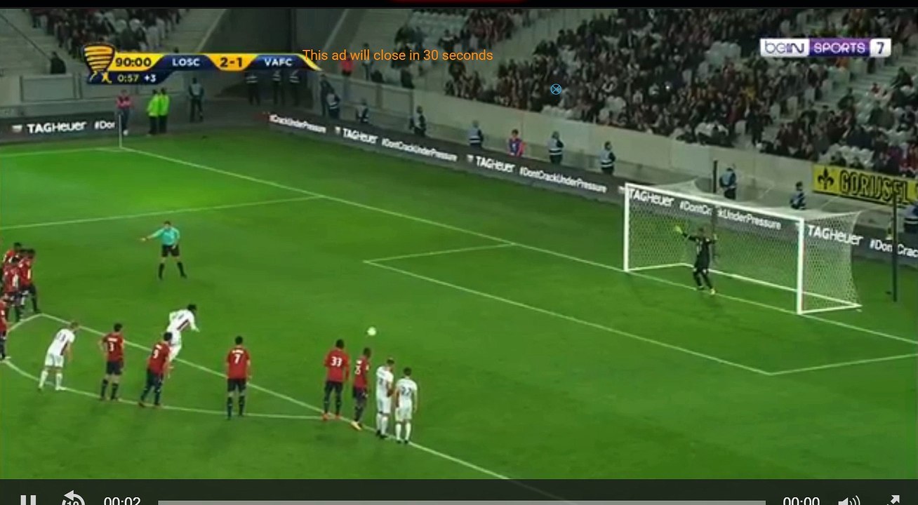 Lebo Mothiba Penalty Goal HD - Lille 2-2 Valenciennes 25.10.2017