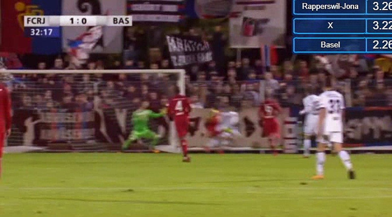 Ruan Mychell Chagas Silva Goal HD -  Rapperswil	1-0	Basel 25.10.2017