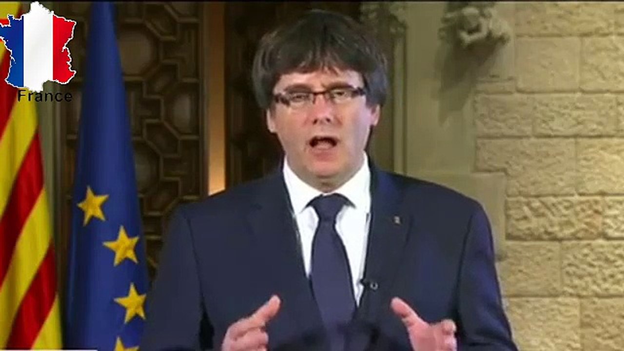 Discours de Puigdemont Aprés la mise sous tutelle de la Catalogne
