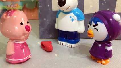 무서운이야기 버려진 빨간구두의 저주?! 홀려버린 루피를 구해라! [빨간구두귀신]_뽀로로 상황극 인형놀이 pororo toy animation ポロロ 애니킹