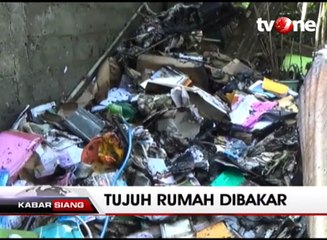 7 Rumah Dibakar, Pelaku dan Motif Masih Misterius