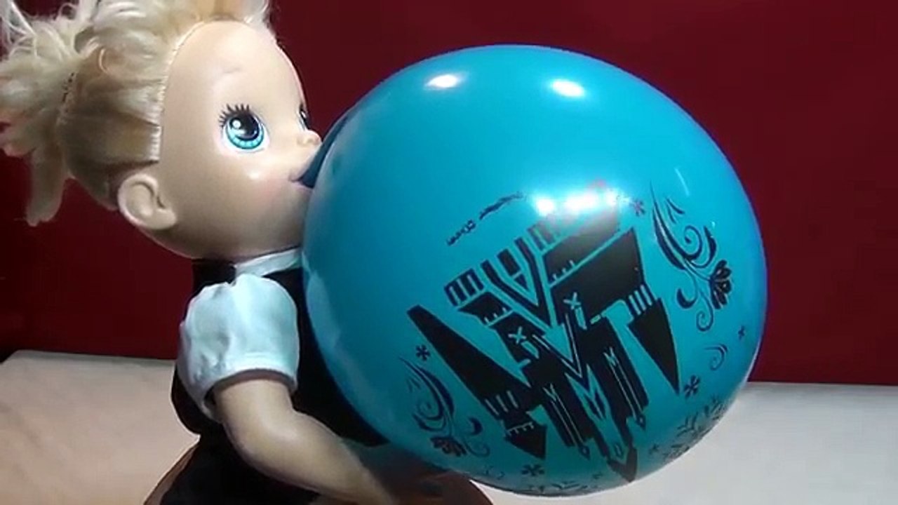 NEW Baby Alive Blows Up GIANT Balloons Lots of TOY SURPRISES Paw Patrol Frozen Power Rangers