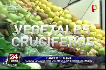 ¿Conoces los alimentos que ayudan a prevenir el cáncer de mama?