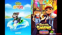Talking Tom Jetski VS Subway Surfers Las Vegas iPad Gameplay for Kids HD