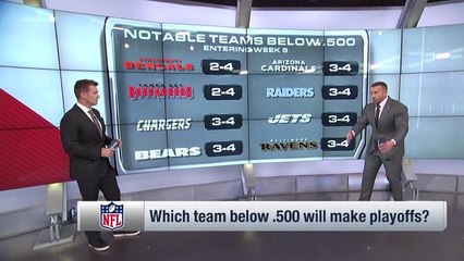 Which team below .500 will make the playoffs?