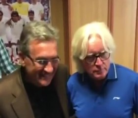 دیدار شفر و برانکو در حاشیه کنفرانس خبری پیش از دربی