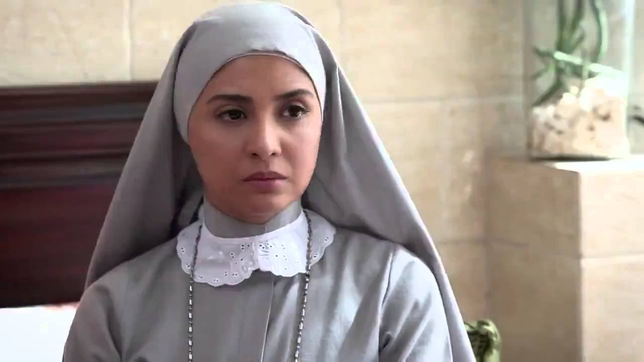 أخت تريز - مشهد لإصرار حنان ترك "تريز" على الرهبنة وعتاب والدها لمعي لها