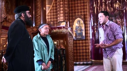 أخت تريز - مشهد لـ "عم إبراهيم" وهو يشمت فى إدوارد وأب الكنيسة يرد عليع بالكتاب المقدس