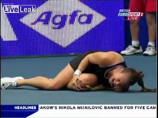 Mary Pierce knee injury
