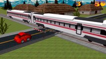 Cars and Trains Cartoon - Train videos for kids - Car Driving for Kids Local Train Game for baby
