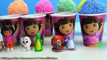 Dora a Aventureira Copos Surpresas Massinha de Espuma Foam Clay Dora the Explorer toy Surprise Eggs