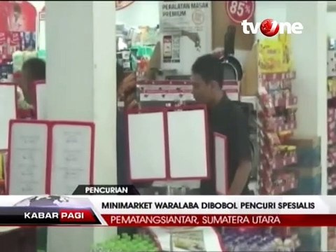 Minimarket Waralaba Dibobol Pencuri Spesialis