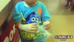 Feeding our Pet Dinosaur in Mcdonalds _ with Big MAC, French Fries, Nuggets, dinosaur toys for kids-LrQtvEGIxOc