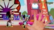 Minnie Mouse Colors 3D Finger Family and 5 Little Monkeys Jumping on the Bed w/ Nursery Rhyme Lyrics