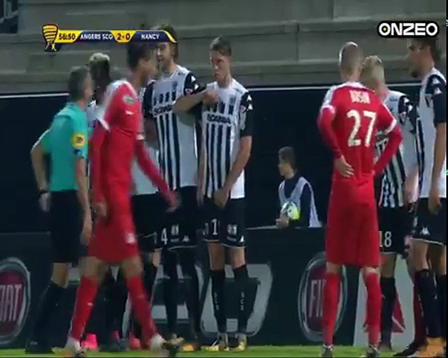 Buts Angers 3-2 Nancy - Coupe de la Ligue