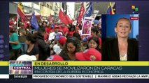 Mujeres venezolanas se movilizan en contra de la guerra económica