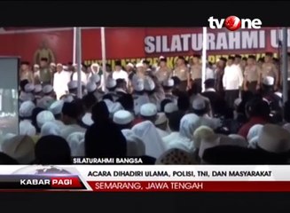 Silaturahmi Akbar Dihadiri Ulama, Polisi, TNI dan Masyarakat