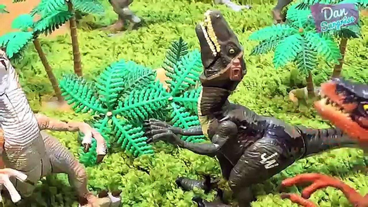 DINOSAUR ZOO! JURASSIC WORLD TOYS Indominus Rex T-Rex Fun Learn Dinosaur Names for Kids