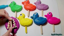Glitter Playdough Ducks Lollipops - Winter Cookie Molds Fun and Creative for Kids