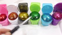 Slime Glue Glitter Colors Water Balloons DIY Learn Colors Slime Clay Toys