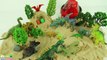 Dinosaur Volcano Eruption Sand Play - 공룡 화산폭발 서프라이즈 공룡알 모래놀이 장난감 игрушки - Learn Names Of Dinosaurs
