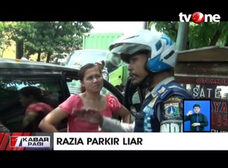 Tangisan Pemilik Mobil Saat Razia Parkir Liar