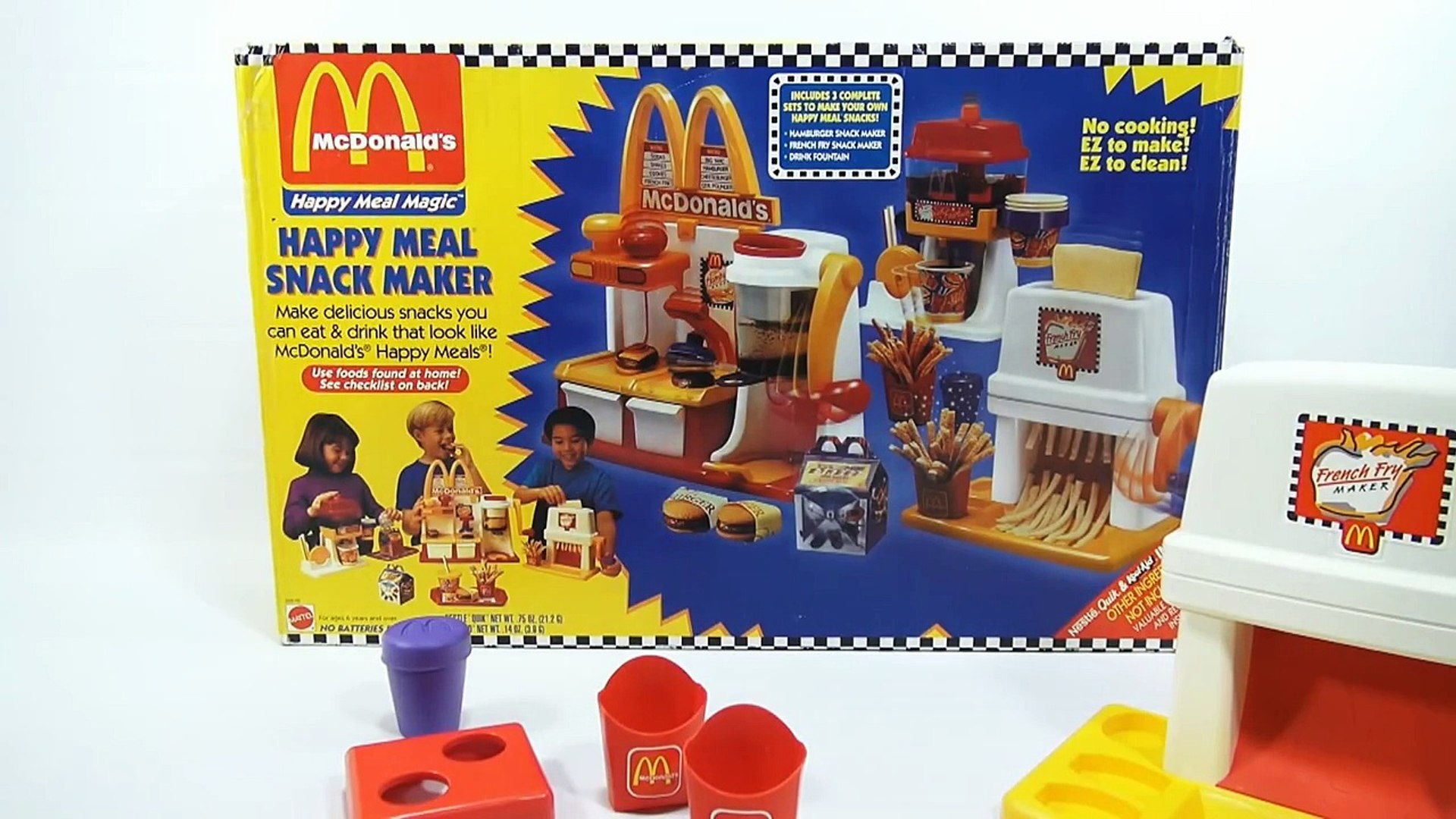McDonalds Happy Meal Magic French Fry Snack Maker Set, 1993 Mattel Toys  (Fun Recipes) - 動画 Dailymotion