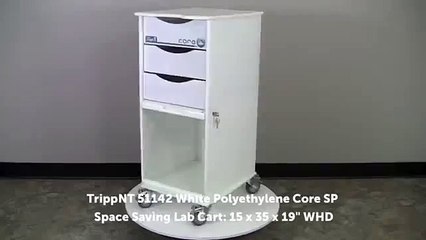 White Polyethylene Space Saving Cart Demo