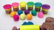 Learn Colors Play Doh Balls Ice Cream Peppa Pig Elephant Baby Stroller Molds Fun & Creative for Kids