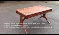 Antique Mahogany Library Writing Desk