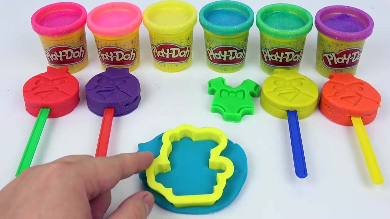 Peppa Pig English Episodes Play Doh Learn Colors Nursery Rhymes Angry Birds Molds Ice Cream-fQoB3BiW1s8