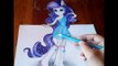 how to draw My Little pony Equestria girls Rarity MLP charers coloring