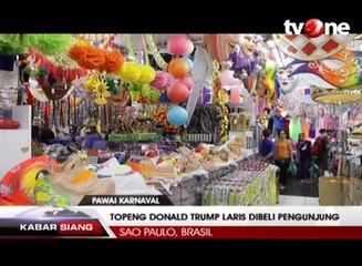 Topeng Donald Trump Laris Dibeli Pengunjung