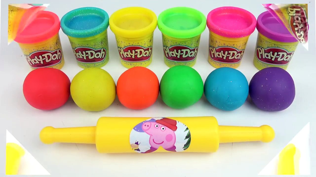 Play Doh Learn Colors Balls Baby Doll Finger Family Nursery Rhymes Peppa Pig Creative Fun Kids-o8cT8D95YEw