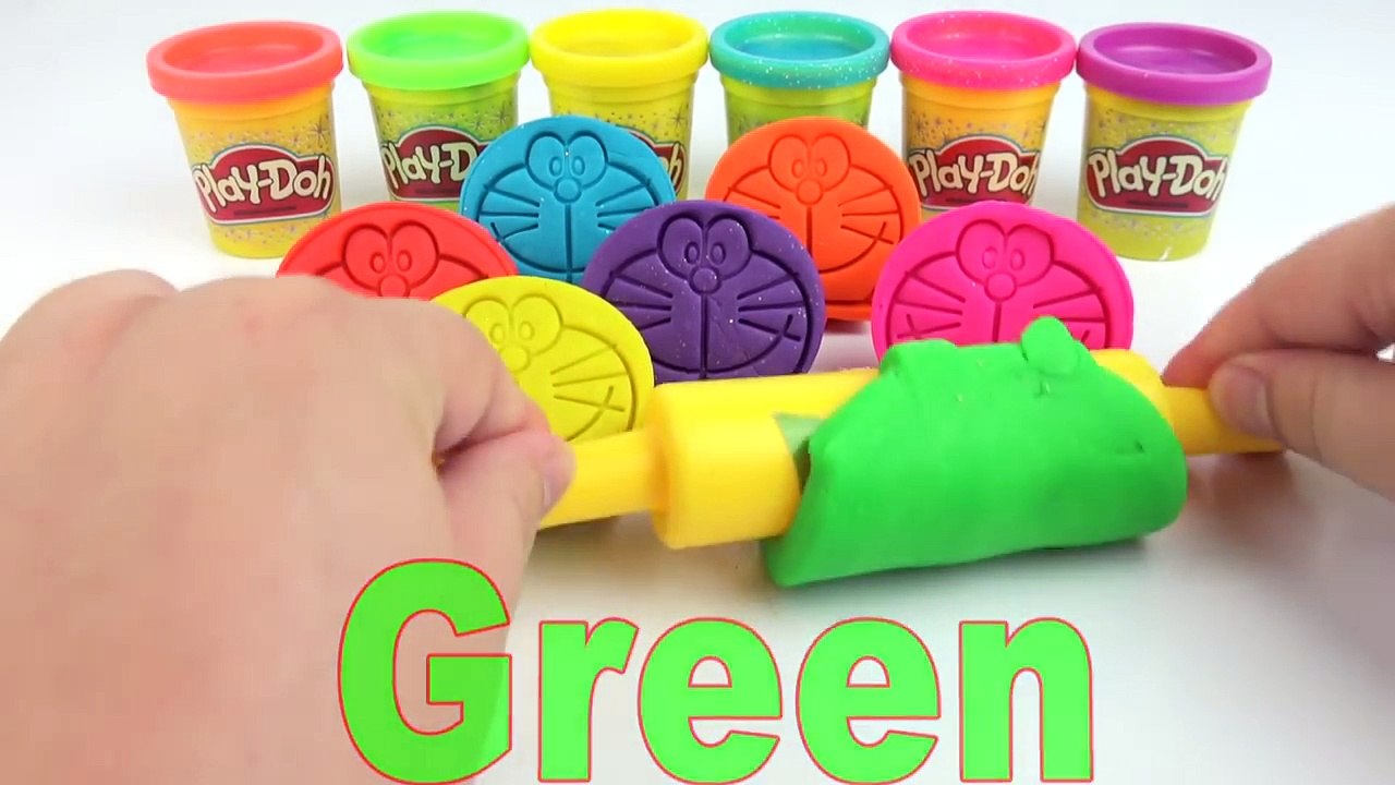 Play Doh Learn Colors Doraemon Finger Family Nursery Rhymes Peppa Pig Molds with Creative Fun Kids-bkTCKi06htU