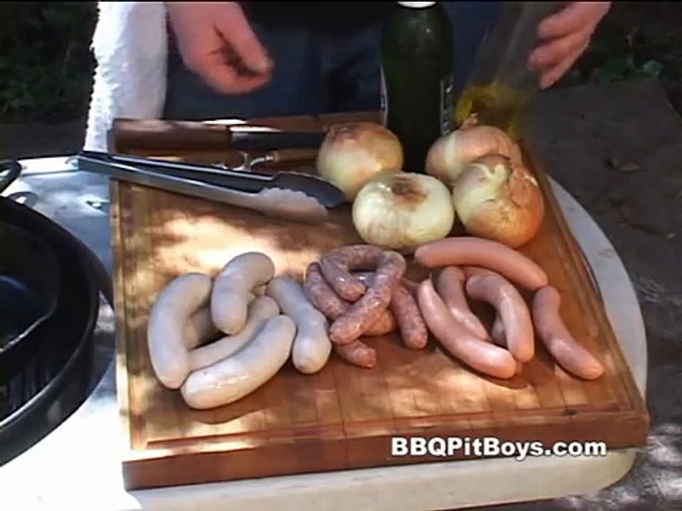 Beer Brats Smoked and Grilled Bratwurst by the BBQ Pit Boys