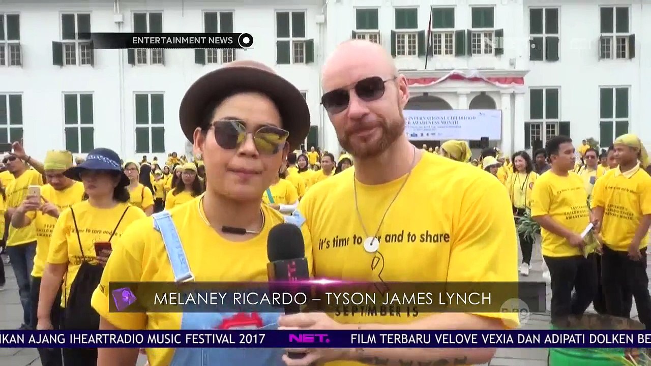 Kegiatan Melaney Ricardo & Tyson Lynch di Acara Kepedulian Kanker Pada Anak