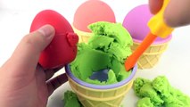 Surprise Eggs Kinetic Sand Ice Cream Anna Toys Tool Peppa Pig En Español Learn Colors Finger Family-Koa-AAp9BpQ
